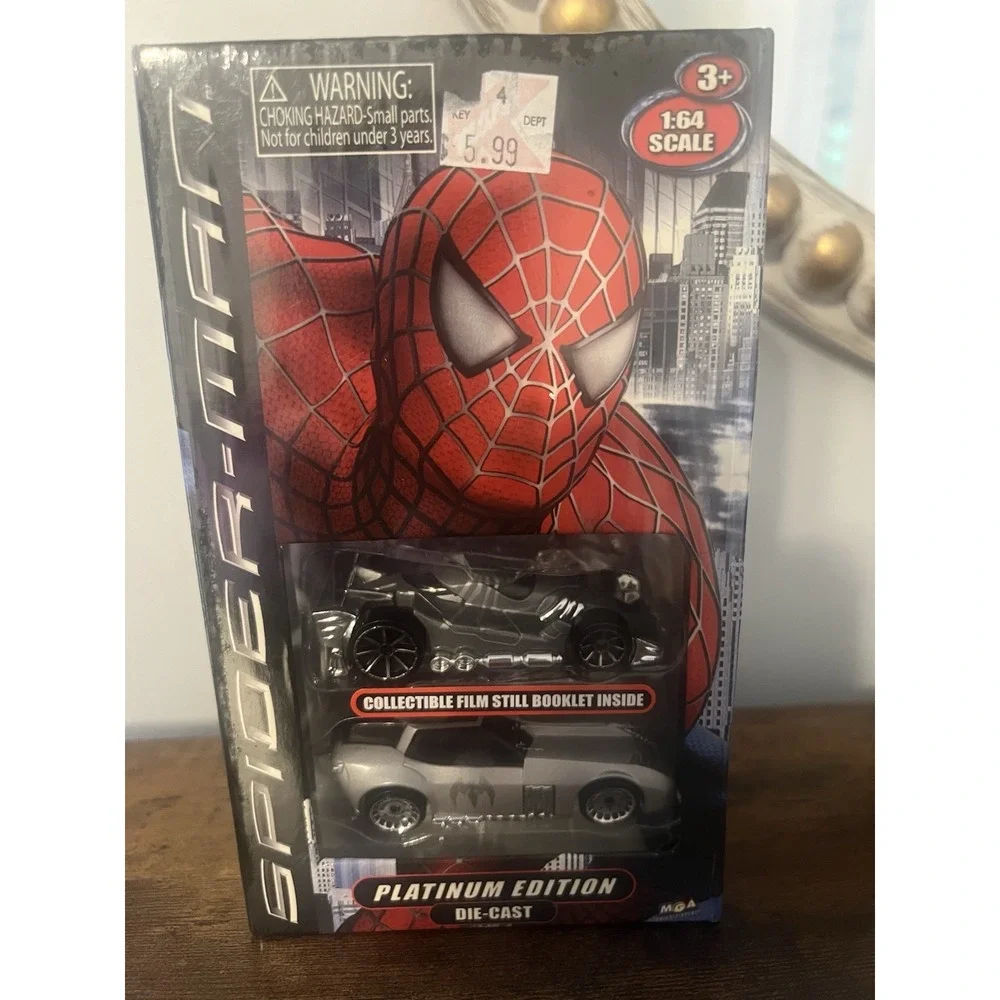Spider-Man Platinum Edition Die-Cast Car Set 1:64 w Film‎ Still Booklet MGA